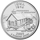 2004アイオワ州四分の一?40コイン$ 10未循環シールされた銀行ロール 2004 Iowa State Quarters ~ 40 Coins $10 Uncirculated Sealed Bank Roll(3)