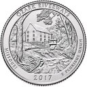 2017 D ATB Ozark Riverways ~ 40 Quarters $10 Uncirculated Sealed Loomis Roll2017 D ATB Ozark Riverways?40クォーター$ 10未循環密閉ル...