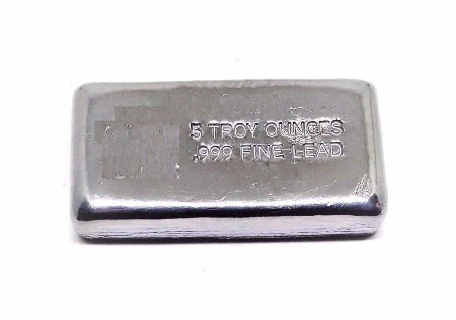 yɔi/iۏ؏tz AeB[NRC _RC [] 5gCIY[hno[?~gVN 5 Troy Oz Lead Bullion Bar ~ Fresh from Mint