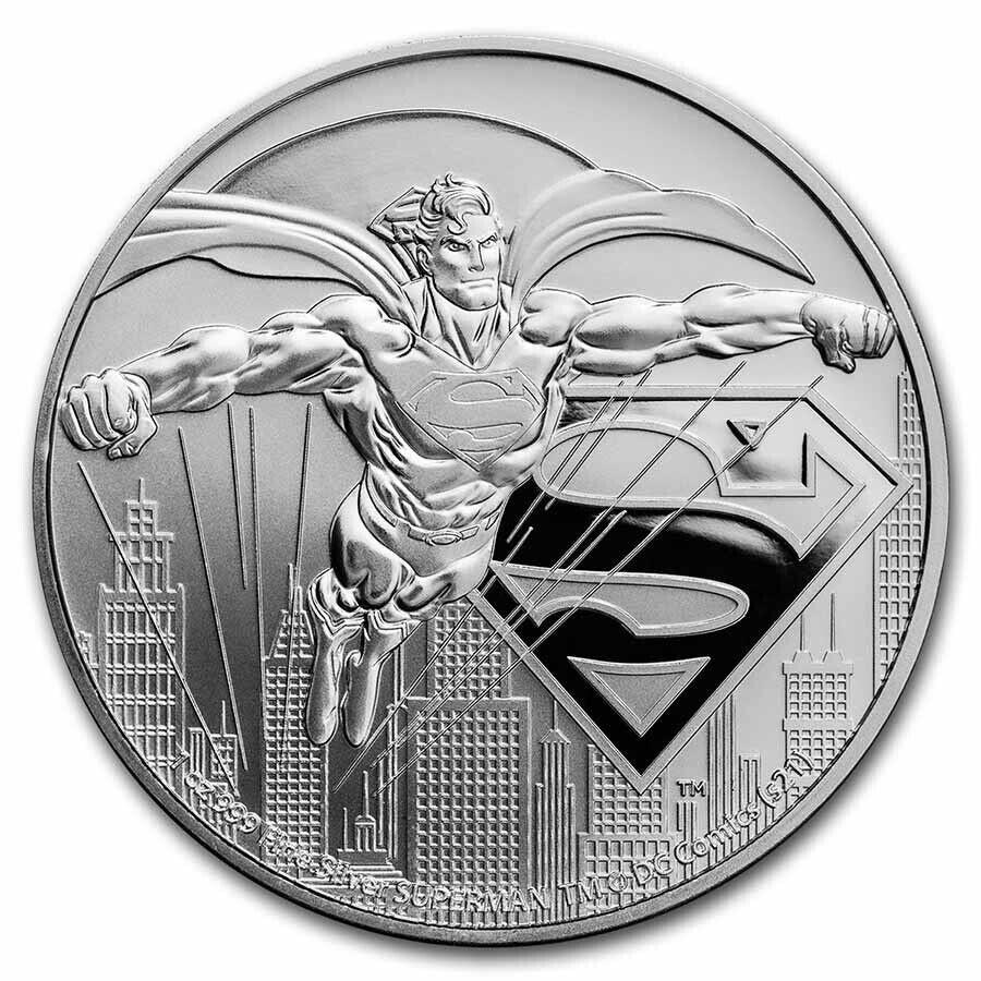 ڶ/ʼݾڽա ƥ 󥳥 [̵] 2021 NIUE DCߥåѡޥ󥳥1.999ץ른㥹ƥ꡼ΥСBU 2021 Niue DC Comics Superman Coin 1 oz .999 Silver BU in capsule Justice League