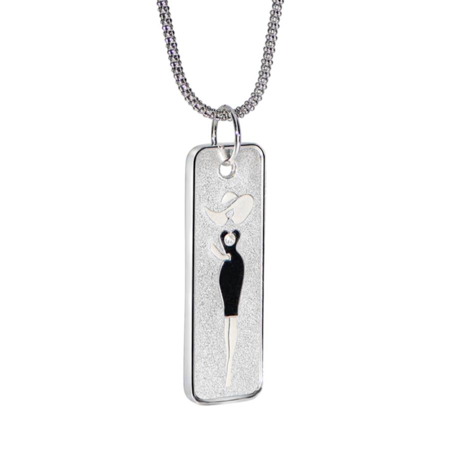 yɔi/iۏ؏tz AeB[NRC _RC [] 2022j[gubNhX3.8g .999Vo[RCy_glbNXt_Ch 2022 Niue Little Black Dress 3.8g .999 Silver Coin Pendant Necklace w/ Diamond