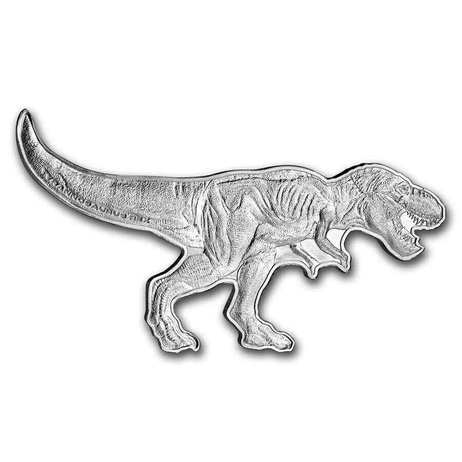 【極美品/品質保証書付】 アンティークコイン モダンコイン [送料無料] 2021ソロモン諸島北米の恐竜t-rex 2 oz .9999シルバーコイン 2021 Solomon Islands Dinosaurs of North America T-Rex 2 oz .9999 Silver Coin
