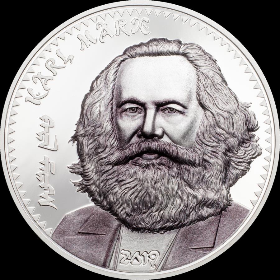  アンティークコイン モダンコイン  2019モンゴル革命家カールマルクス1オンスシルバープルーフコイン 2019 Mongolia Revolutionaries KARL MARX 1oz Silver Proof coin