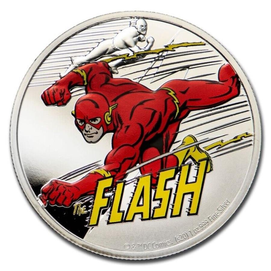 ڶ/ʼݾڽա ƥ 󥳥 [̵] 2020 Niue Justice League The Flash 60th Anniversary 1 Oz Silver Proof Coin 2020 Niue Justice League THE FLASH 60t...