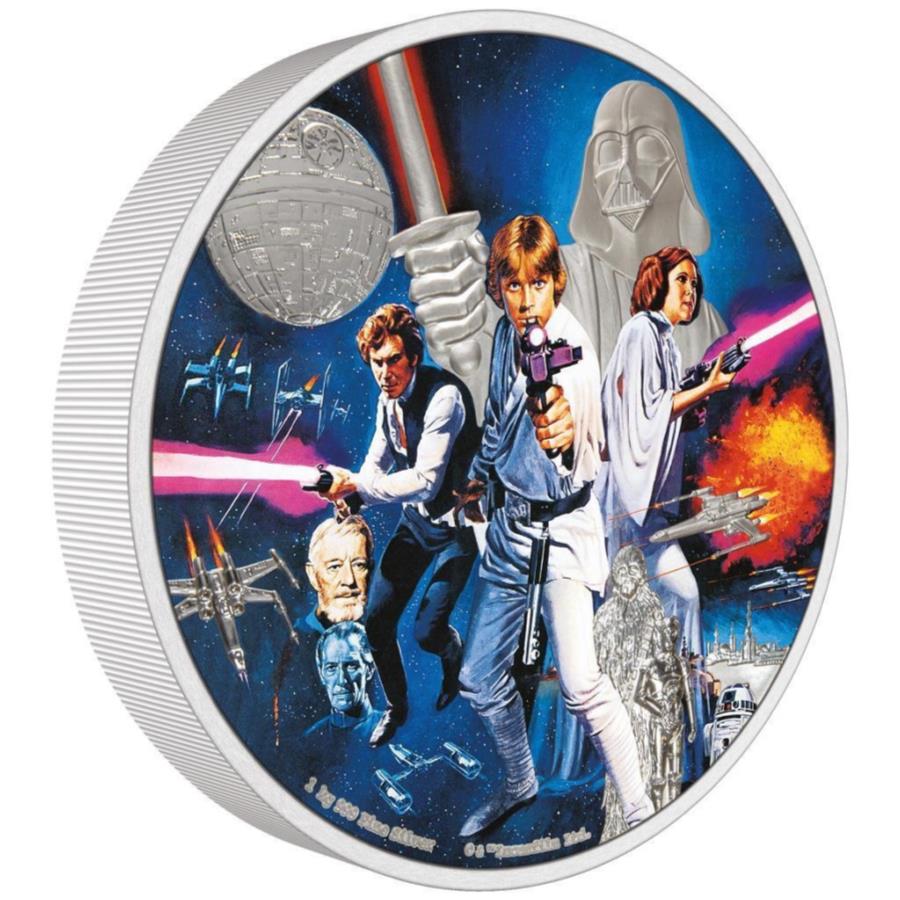 2022 Niue Star Wars A New Hope Colorized 32.15 Oz .999 Silver Kilo Coin 2022 Niue Star Wars A New Hope Colorized 32.15 oz .999 Silver Kilo Coin