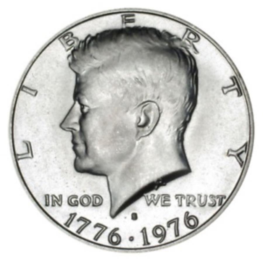 ڶ/ʼݾڽա ƥ 󥳥 [̵] 1976 Sͥǥ40󥷥СХƥ˥Ⱦɥ 1976 S Kennedy 40% Silver Bicentennial Half Dollar
