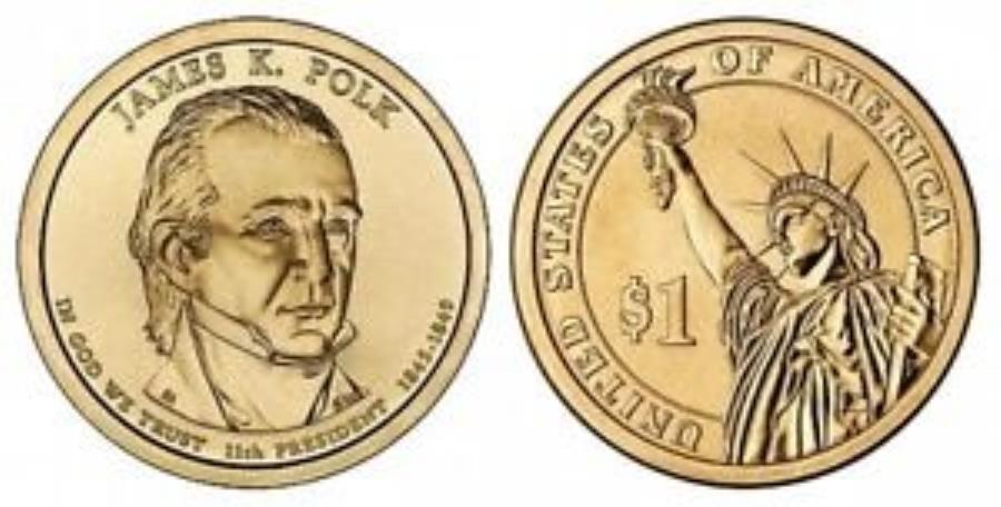 2009 PॺݡΥɥ 2009 P James Polk Presidential Dollar