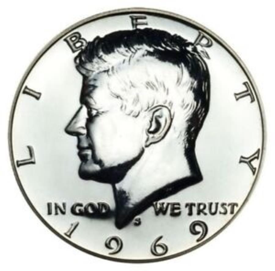 ڶ/ʼݾڽա ƥ 󥳥 [̵] 1969ǯξͥǥ40󥷥Сϡե顼 1969 S Proof Kennedy 40% Silver Half Dollar