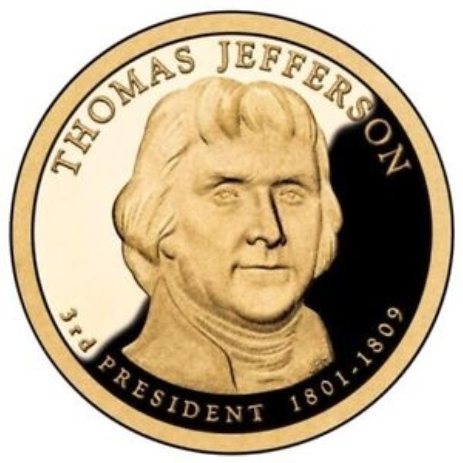 yɔi/iۏ؏tz AeB[NRC _RC [] 2007N̏؋g[}XWFt@[\哝̃h 2007 S Proof Thomas Jefferson Presidential Dollar