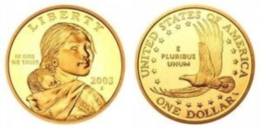 yɔi/iۏ؏tz AeB[NRC _RC [] 2003 S SACAGAWEAlCeBuAJh 2003 S Sacagawea Native American Dollar