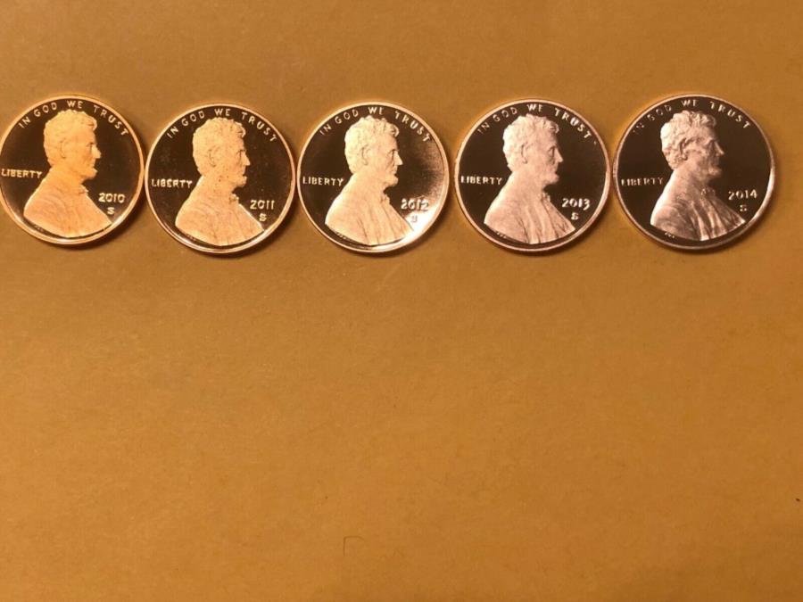 yɔi/iۏ؏tz AeB[NRC _RC [] 2010-2014 S Lincoln Penny Centi5RCZbgjΏؖBB 5NԂ̎sB 2010-2014 S LINCOLN PENNY CENT (5 COIN SET) GEM PROOF. HIGH GRADE. 5 YEAR RUN.