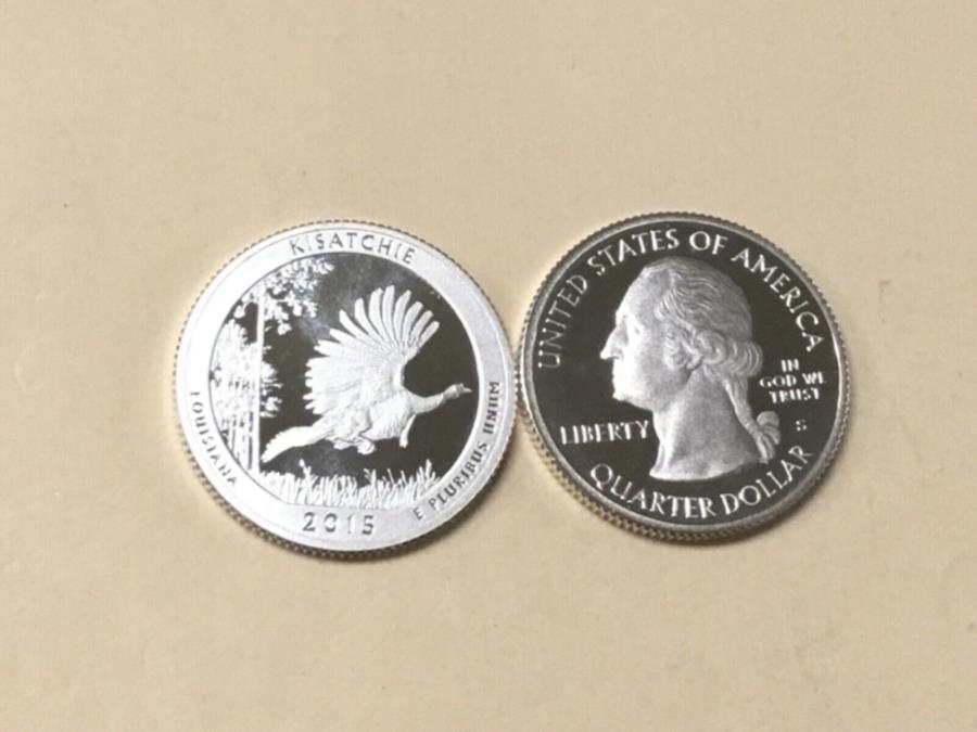 yɔi/iۏ؏tz AeB[NRC _RC [] 2015 S Lauisiana ATB SILVER SILVER QUARTE GEMؖB̂悤ȃnCO[hI 2015 S LA LOUISIANA ATB SILVER QUARTER GEM PROOF. MIRROR-LIKE HIGH GRADE!