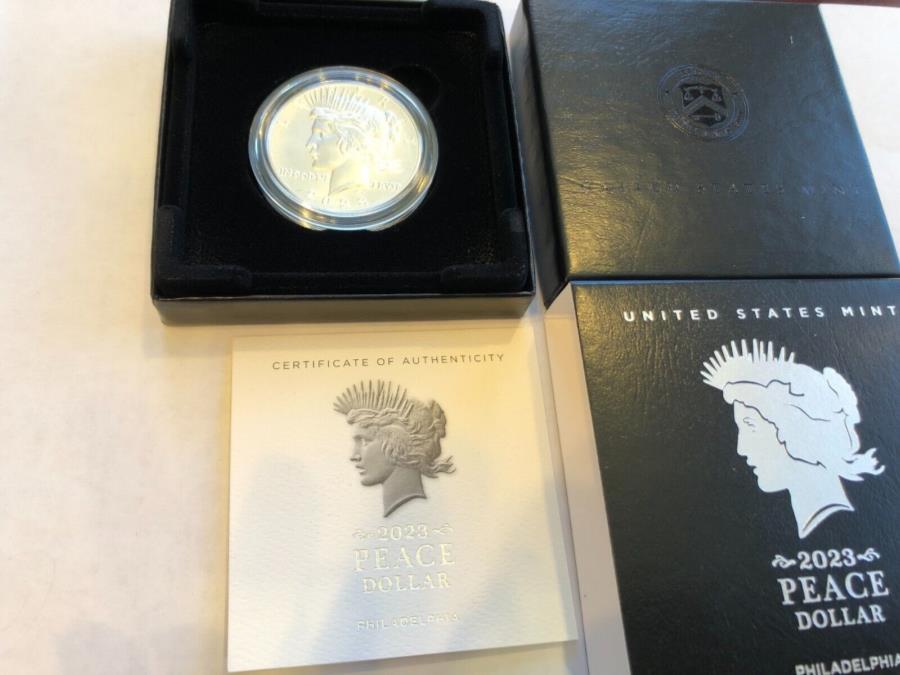 yɔi/iۏ؏tz AeB[NRC _RC [] 2023 BUzCguAgz.999Vo[s[X_[B~gVNI 2023 BU WHITE BRILLIANT UNCIRCULATED .999 SILVER PEACE DOLLAR. FRESH FROM MINT!