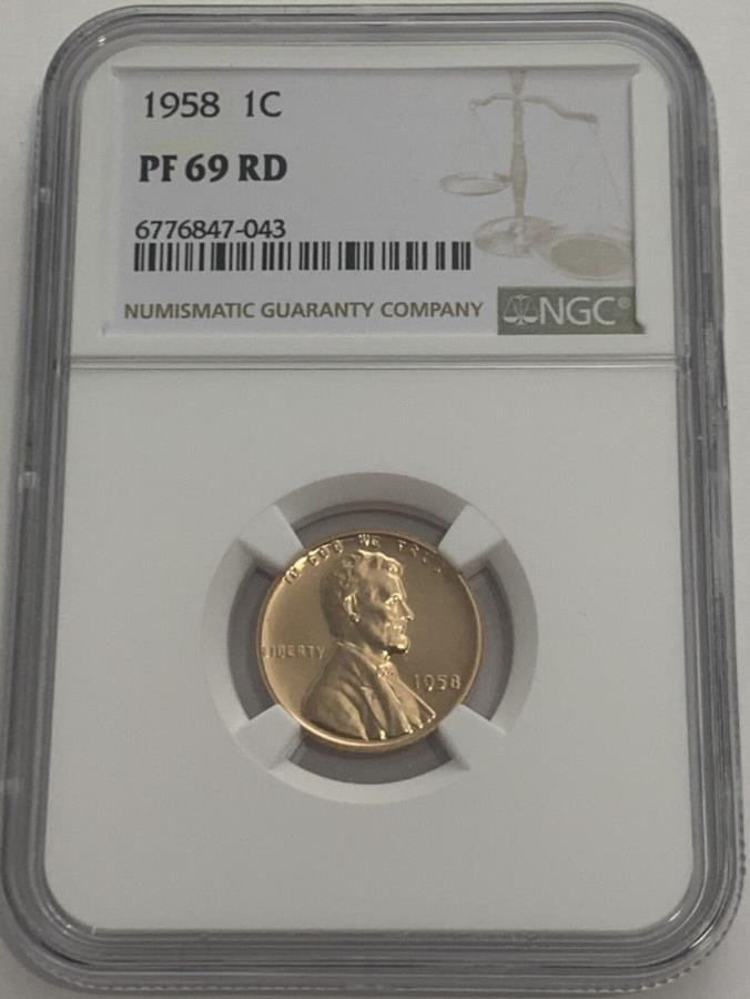 yɔi/iۏ؏tz AeB[NRC _RC [] 1958 P NGC PF69 RD RED PROFINT LINCOLN WHEAT PENNY 1C Great Eye AppealWhiteLB 1958 P NGC PF69 RD RED PROOF LINCOLN WHEAT PENNY 1C GREAT EYE APPEAL WHITE LB