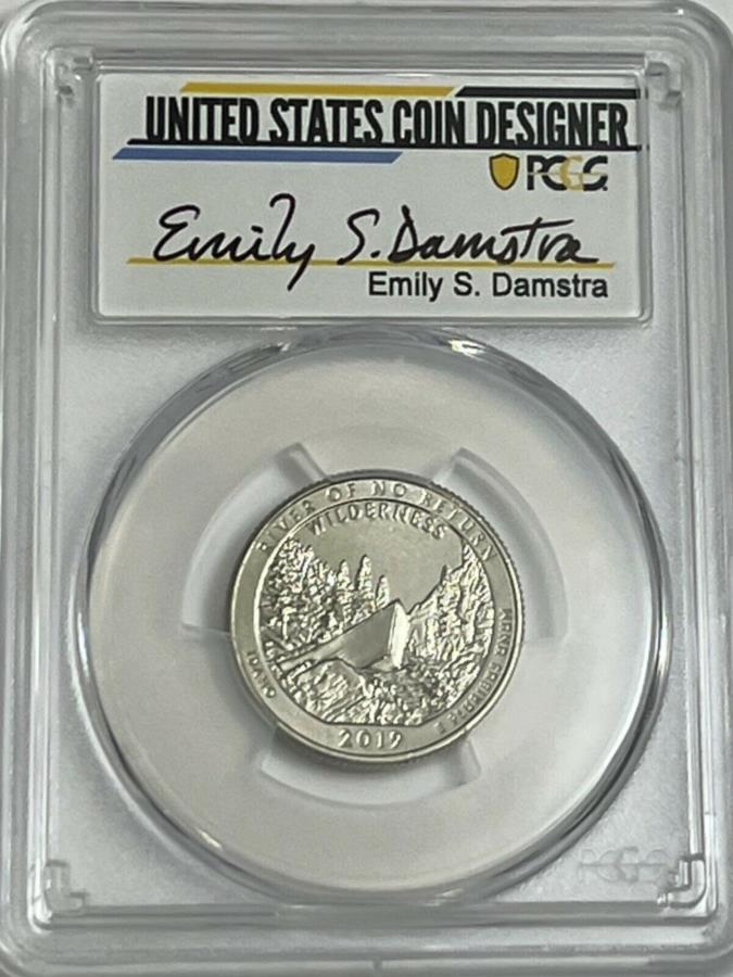 【極美品/品質保証書付】 アンティークコイン モダンコイン [送料無料] 2019 W PCGS MS66クォーターフランクチャーチリバー1週間エミリーダムストラ署名 2019 W PCGS MS66 QUARTER FRANK CHURCH RIVER FIRST WEEK EMILY DAMSTRA SIGNATURE