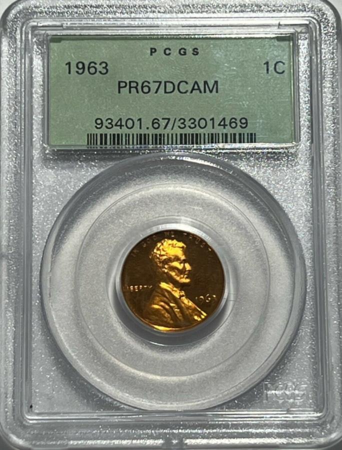 yɔi/iۏ؏tz AeB[NRC _RC [] 1963 P PCGS PR67 DCAMv[tJ[Ayj[1C 1ZgfB[vJI 1963 P PCGS PR67 DCAM PROOF LINCOLN MEMORIAL PENNY 1C ONE CENT DEEP CAMEO