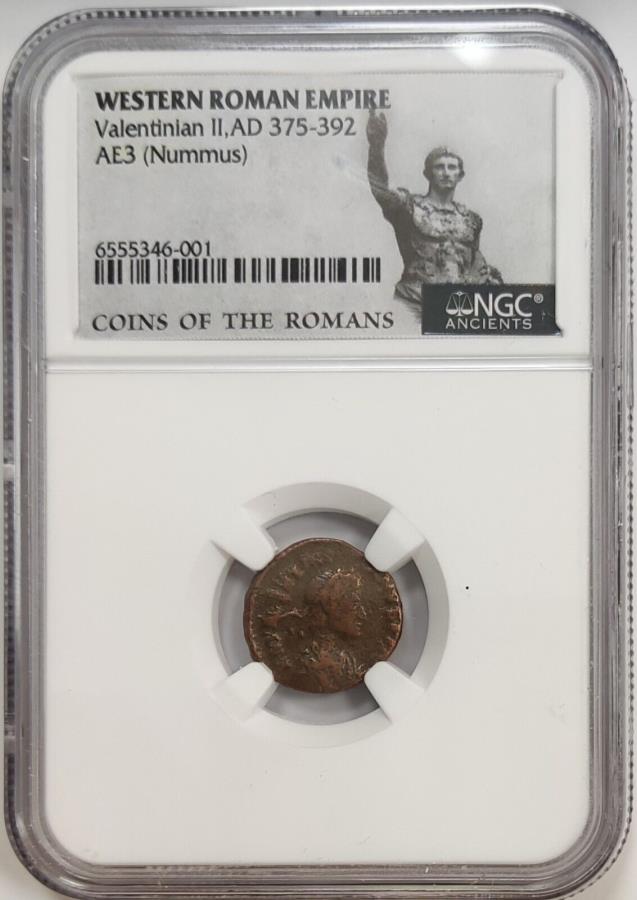 Хƥ˥IIΥAE2AD375-392NGCǧ Roman AE2 of Valentinian II (AD375-3...