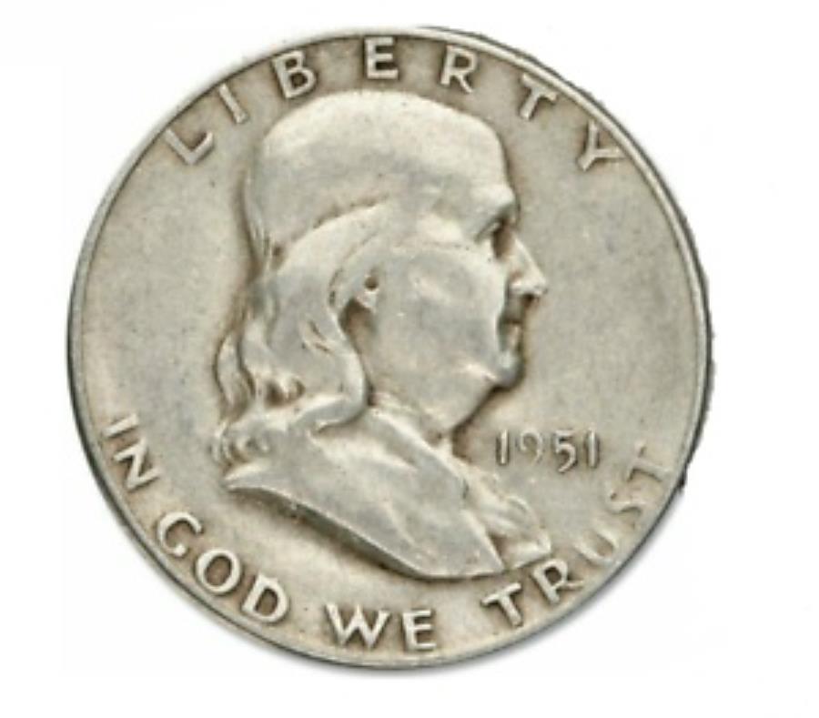  アンティークコイン モダンコイン  90％シルバーフランクリンハーフドル平均が流通しています 90% Silver Franklin Half Dollar Average Circulated