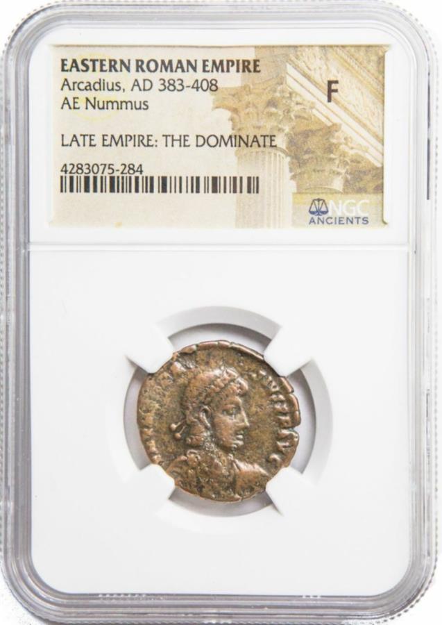 륫ǥΥae2ad383-408ngcf Roman AE2 of Arcadius (AD383-408) NGC ...