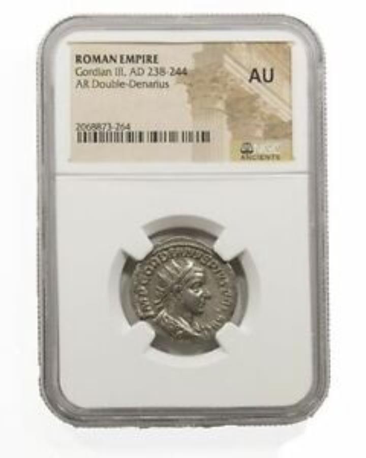 yɔi/iۏ؏tz AeB[NRC _RC [] SfBAIIĨ[}Vo[AgjjAiAD 238-244jNGCiAUj Roman Silver Antoninianus of Gordian III (AD 238-244) NGC (AU)