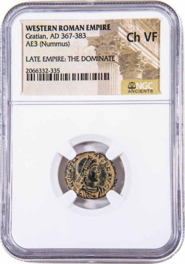 ƥΥޡAD367-383NGCVF Roman AE of Gratian (AD367-383) NGC (VF)