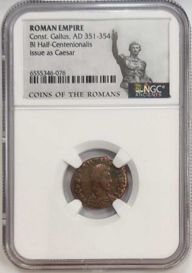 constantius gallusRoman AeAD 351-354NGCǧ Roman AE of Constantius G...