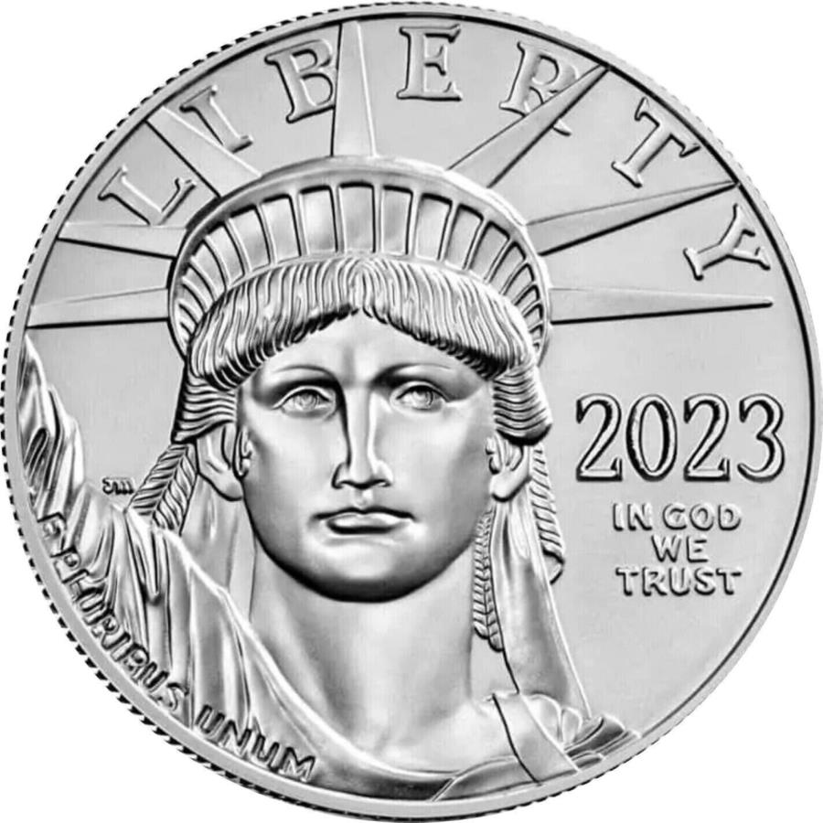 yɔi/iۏ؏tz AeB[NRC _RC [] 2023 1 oz .9995t@Cv`iAJC[O$ 100RCbu-݌ 2023 1 oz .9995 Fine Platinum American Eagle $100 Coin BU - In Stock