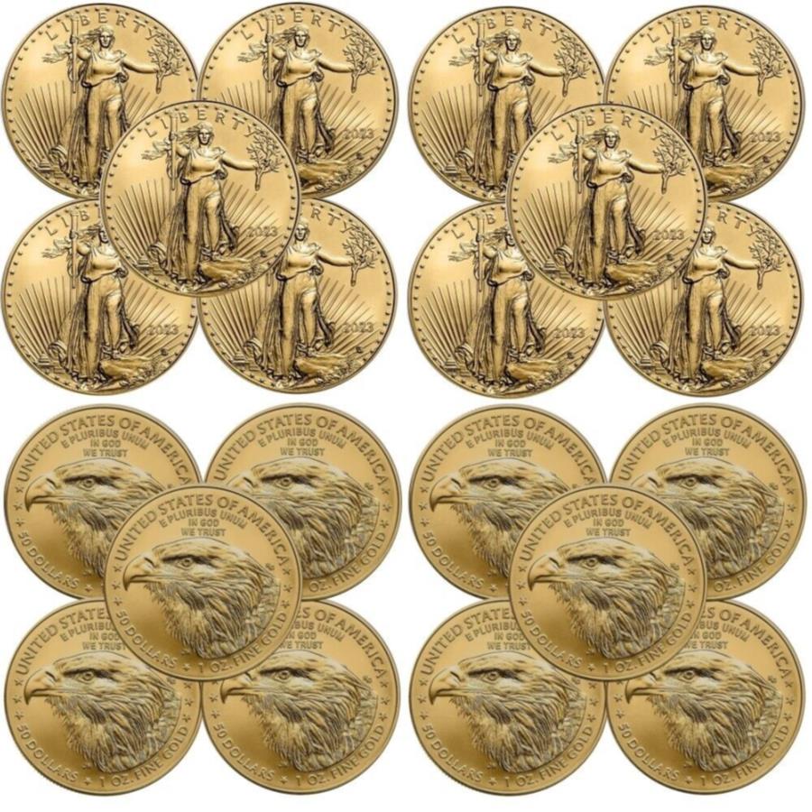 ڶ/ʼݾڽա ƥ 󥳥 [̵] 10-2023 1󥹥ɥꥫ󥤡$ 50bu Lot of 10 - 2023 1 oz Gold American Eagle $50 Coin BU