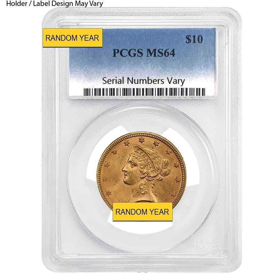 yɔi/iۏ؏tz AeB[NRC _RC [] 10h̃oeBwbhS[hC[OPCGS MS 64i_Nj $10 Liberty Head Gold Eagle PCGS MS 64 (Random Year)