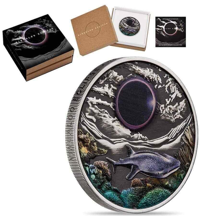 ڶ/ʼݾڽա ƥ 󥳥 [̵] 2023 2 oz ningaloo Eclipse colorized Silver Coinѡߥ 2023 2 oz Ningaloo Eclipse Colorized Silver Coin Perth Mint