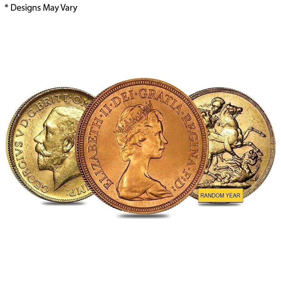 yɔi/iۏ؏tz AeB[NRC _RC [] ueBbVS[h\uRCAVG circi_Nj British Gold Sovereign Coin Avg Circ (Random Year)