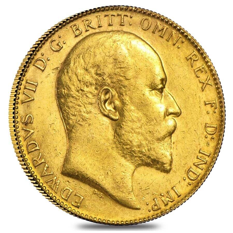 yɔi/iۏ؏tz AeB[NRC _RC [] 1902-1910CMXS[hn[t\uGh[hVII AVG CIRC 1902-1910 British Gold Half Sovereign Edward VII Avg Circ