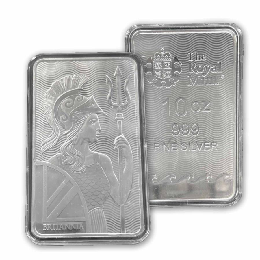 yɔi/iۏ؏tz AeB[NRC _RC [] 10IXu^jAo[.999t@CVo[o[10gCIYBn +|[` 10 oz Britannia bar .999 Fine Silver Bar 10 Troy Oz. Silver Bullion + FREE POUCH