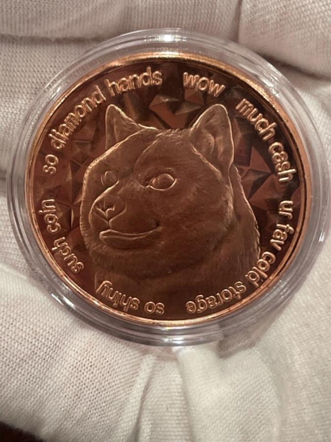 yɔi/iۏ؏tz AeB[NRC _RC [] 2021 Dogecoin 1oz Copper Bu Bullion Round One Ounce Doge Coin -Blockchain Mint 2021 Dogecoin 1oz Copper BU Bullion Round One Ounce Doge Coin - Blockchain Mint