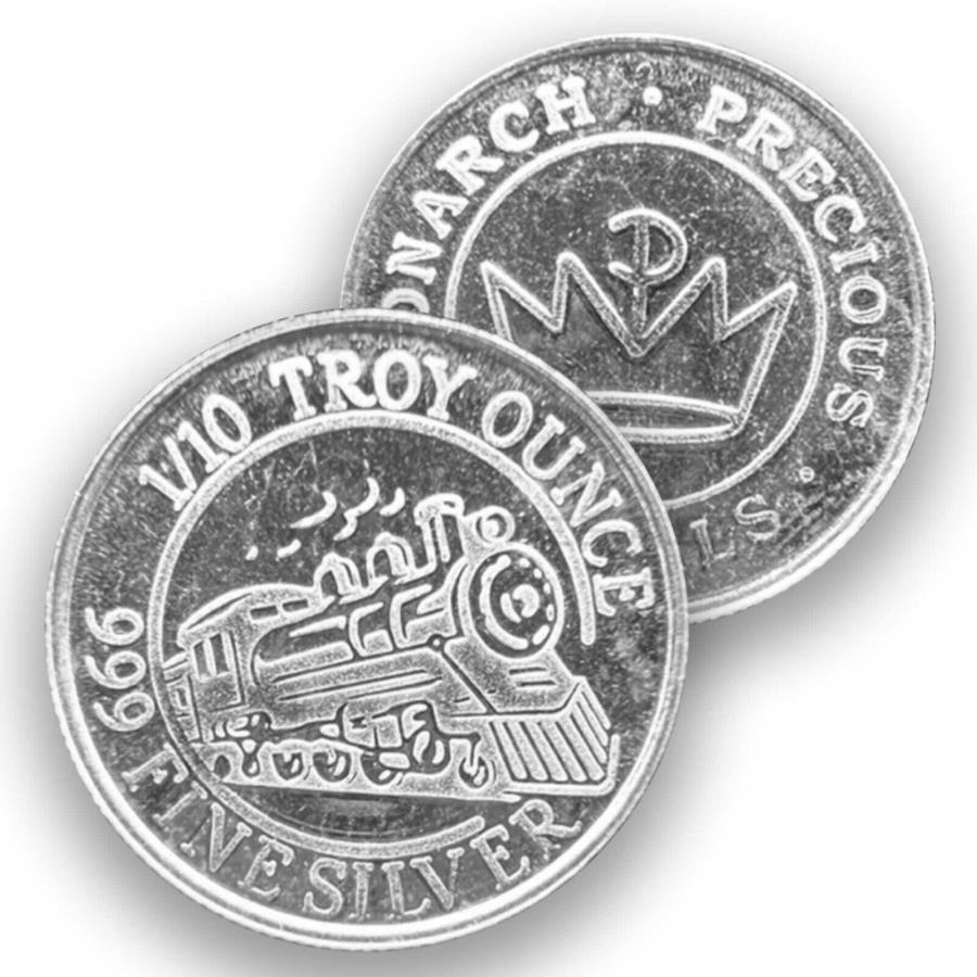 ڶ/ʼݾڽա ƥ 󥳥 [̵] 1󥹤1/10󥹥饦ɥȥ쥤ʡץ쥷㥹.999 1 piece 1/10 of an ounce rounds train monarch precious .999