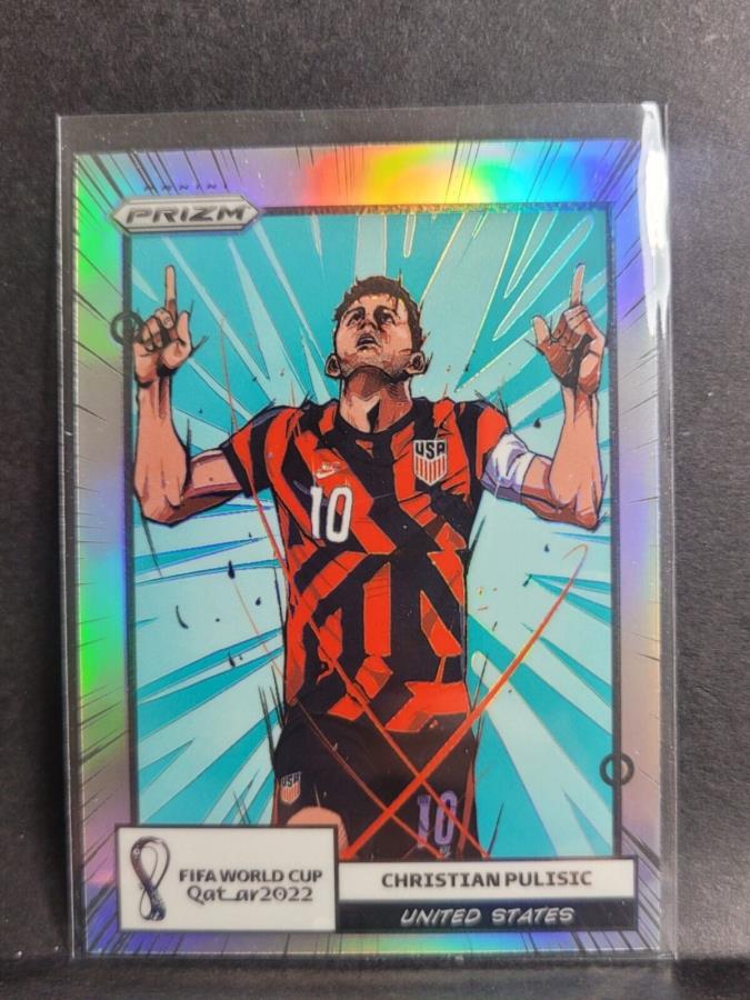 yɔi/iۏ؏tz AeB[NRC _RC [] 2022 PRIZM[hJbvTbJ[NX`ssWbN21}KP[Xqbg܊USAI 2022 Prizm World Cup Soccer Christian Pulisic #21 Manga Case Hit Refractor USA!