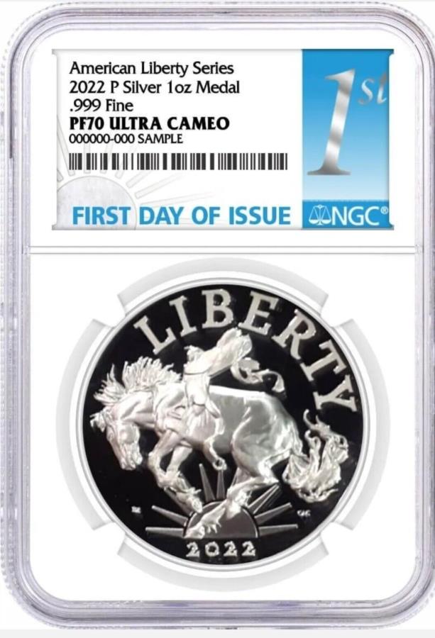 yɔi/iۏ؏tz AeB[NRC _RC [] 2022-P NGC PF70 AMERICAN LIBERTY 1 OZ SILVER MEDAL Isso FDȈ 2022-P NGC PF70 American Liberty 1 oz Silver Medal First Day of Issue FDI !
