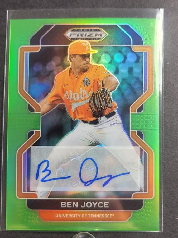 yɔi/iۏ؏tz AeB[NRC _RC [] xWCX2022pj[jvYhtgI[gCO[vYTC Ben Joyce 2022 Panini Prizm Draft Auto Lime Green Prizm Autograph LOW# 19 /23