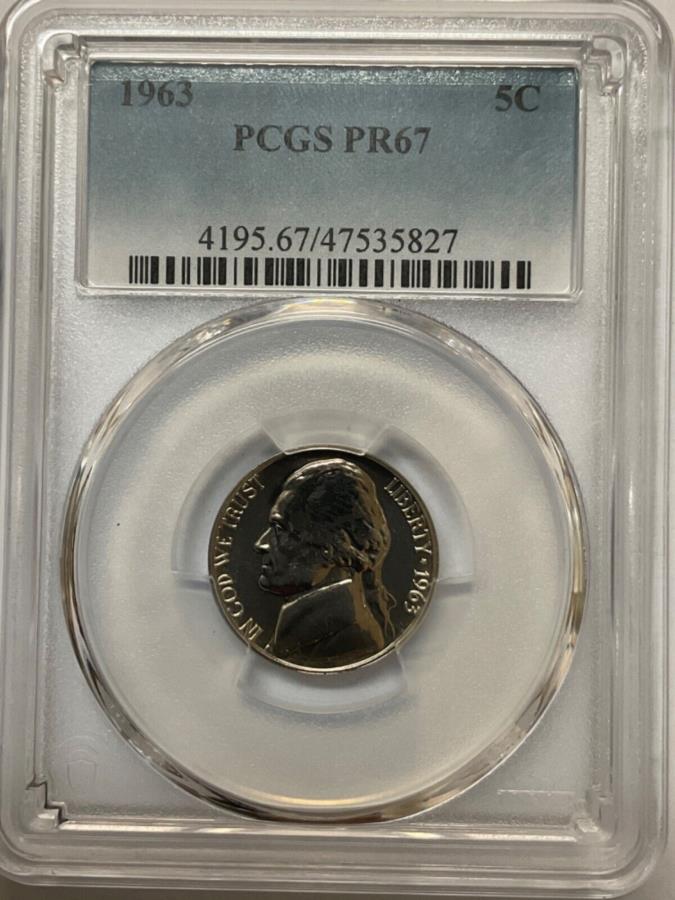 ڶ/ʼݾڽա ƥ 󥳥 [̵] 1963 Jefferson Nickel 5C PCGS PR67 1963 JEFFERSON NICKEL 5C PCGS PR67