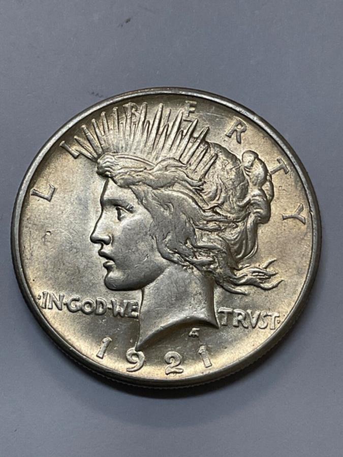 yɔi/iۏ؏tz AeB[NRC _RC [] 1921 P Peace Silver Dollar $ 1 RAWقƂǏzĂȂ 1921 P PEACE SILVER DOLLAR $1 RAW ALMOST UNCIRCULATED