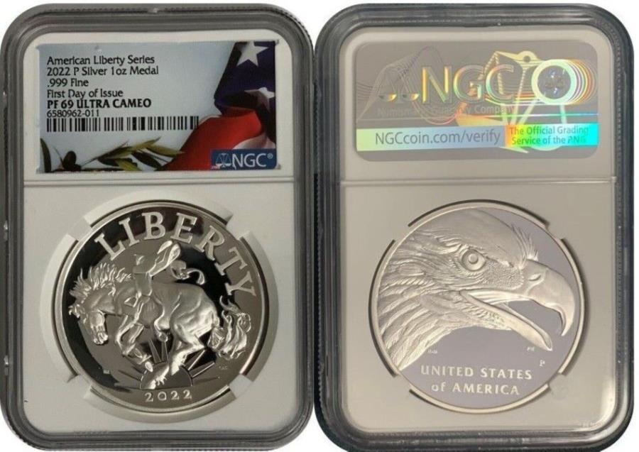 yɔi/iۏ؏tz AeB[NRC _RC [] 2022 P SILVER AMERICAN LIBERTY_1IXNGC PF69Ultra Comeo R6 2022 P SILVER AMERICAN LIBERTY MEDAL 1oz NGC PF69 FIRST DAY ISSUE ULTRA CAMEO R6