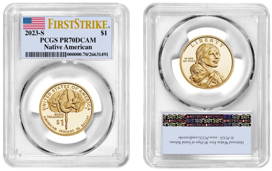 yɔi/iۏ؏tz AeB[NRC _RC [] PRESALE 2023 S SACAGAWEA $ 1lCeBuAJPCGS PR70DCAMt@[XgXgCNtO PRESALE 2023 S SACAGAWEA $1 NATIVE AMERICAN PCGS PR70DCAM FIRST STRIKE FLAG