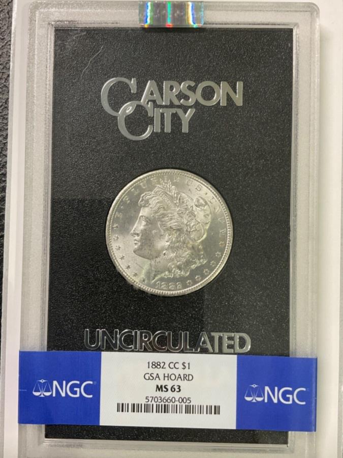 ڶ/ʼݾڽա ƥ 󥳥 [̵] 1882 CC⡼󥷥С顼$ 1̤۴GSAۡNGC MS 63 5703660-005 1882 CC MORGAN SILVER DOLLAR $1 UNCIRCULATED GSA HOARD NGC M...