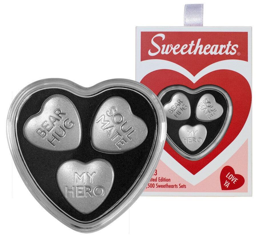  アンティークコイン モダンコイン  2023パンプ30 gmシルバーの恋人キャンディハートレトロパッケージ 2023 Pamp 30 gm Silver Sweethearts Candy Hearts Retro Packaging