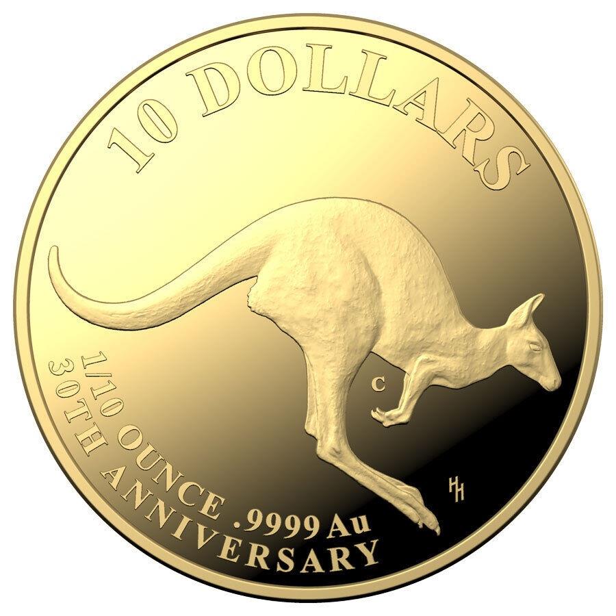 ڶ/ʼݾڽա ƥ 󥳥 [̵] ȥꥢ2023-C 1/10󥹥ɥ󥬥롼30ξڵ Australia 2023-C 1/10-oz Gold Kangaroo Mob of Thirty Proof