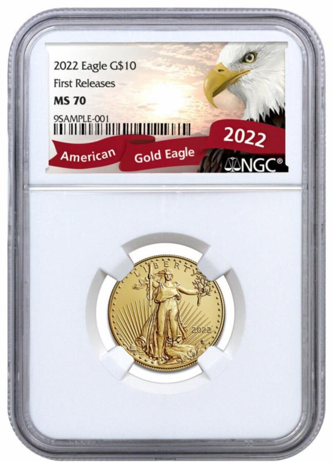 yɔi/iۏ؏tz AeB[NRC _RC [] 2022 $ 10S[hAJC[O1/4IXNGC MS70ŏ̃[XC[Ox 2022 $10 Gold American Eagle 1/4oz NGC MS70 First Releases Exclusive Eagle Label