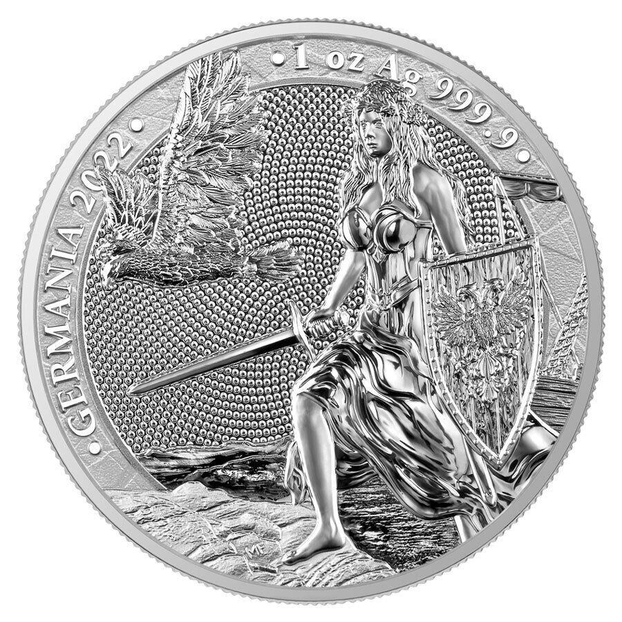 ڶ/ʼݾڽա ƥ 󥳥 [̵] 2022ǥޥ˥1.999Сw/ coa 2022 Lady Germania Medal 1 oz .999 Silver Gem BU w/ COA