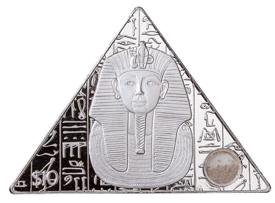 ڶ/ʼݾڽա ƥ 󥳥 [̵] 2022쥪$ 10 1󥹥С󥰥塼ȥԥߥåɷȺogp 2022 Sierra Leone $10 1oz Silver King Tut Pyramid Shaped Coin with Sand OGP