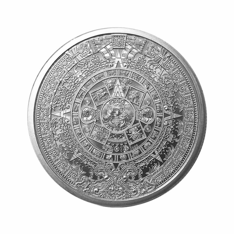 ڶ/ʼݾڽա ƥ 󥳥 [̵] ǥ󥹥ơȥߥȥƥ1󥹥С饦ɥ Golden State Mint Aztec Calendar 1 oz Silver Round GEM BU
