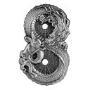 トケラウ2023 $ 15 3オンスシルバー図8 ogpのドラゴン&ウサギHRアンティークコイン Tokelau 2023 $15 3 oz Silver Figure 8 Dragon & Rabbit HR Antiqued Coin in OGP(3)